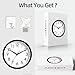 AKCISOT Wall Clock, Modern Small Wall Clocks Battery Operated 8 Inch, Silent Non-Ticking Analog Classic for Office, Home, Bathroom, Kitchen, Bedroom, School(Black)