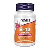 NOW Foods Supplements, B-12 2,000 mcg, Energy Production*, Nervous System Health*, 100 Lozenges