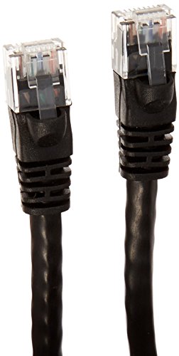 Monoprice 102288 Cat6 Ethernet Patch Cable - Network Internet Cord - Rj45, Stranded, 550Mhz, Utp, Pure Bare Copper Wire, 24Awg, 1Ft, Black #TOP1