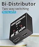 HDMI Switch 4K@60Hz HDMI Splitter 1 In 2 Out Bi-Directional Switcher 2 Input 1 Output, 2 x 1/1 x 2 UHD 4K 3D HDR for Xbox PS4 Blu-Ray Player HDTV Fire Stick Monitor - Image 5