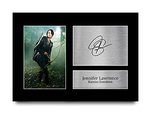 HWC Trading A4 Jennifer Lawrence The Hunger Games Cadeaux Imprimé Signé Autographe Photo pour les fans de cinéma - A4