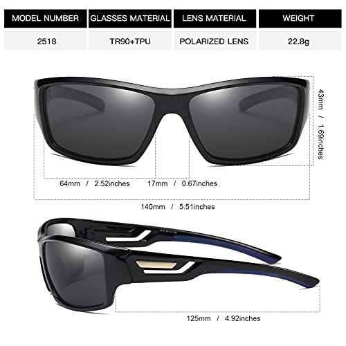100 CLASSIC Polarized Sports Sunglasses TR90 Unbreakable Frame for Men Women Running Cycling Fishing Golf Baseball2
