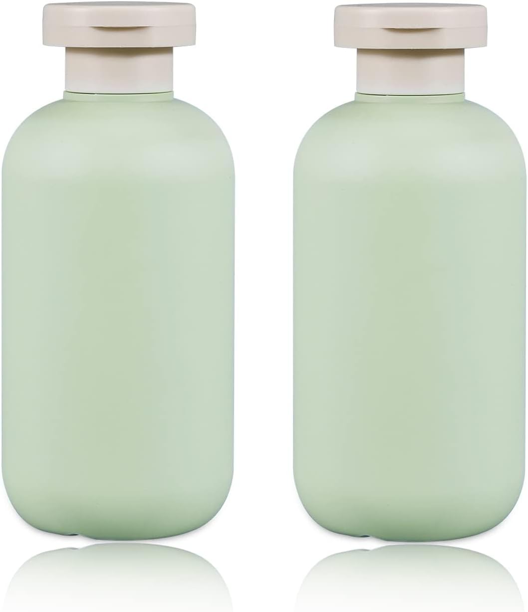 Product image of 6.8oz Squeeze Bottles with Flip Cap, Refillable Plastic Travel Bottles for Creams, Lotion, Shampoo, Conditioner (2 Pcs)