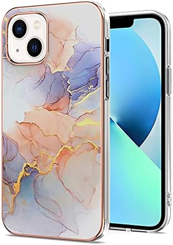 Miniatura 6 de Funda compatible con Samsung Galaxy A52, TPU IMD personalizada mármol blanco serie borde dorado, fundas delgadas a prueba de arañazos, a prueba de