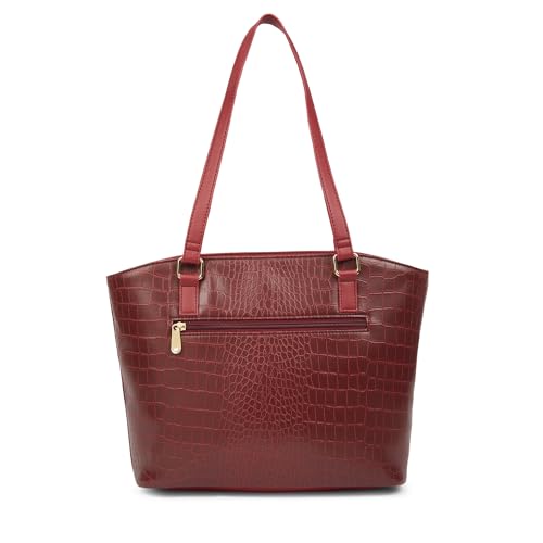 Image of Caprese York Medium Tote Bag for Women | Stylish, Durable, Multi-Compartment Design for Work, Travel, Shopping | Large Capacity, Comfortable Straps, Ideal for Tab & Essentials