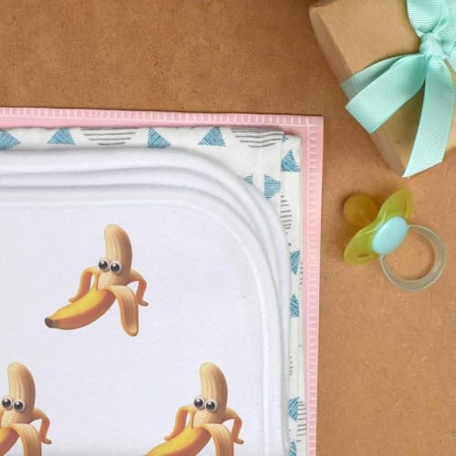 Azeeda 'Funny Banana Face' Baby Burp/Wash Cloth (BC00035289)3