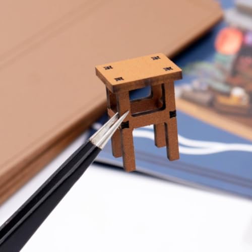 Casa miniatura para estantería y decoración de estudio o librería 2