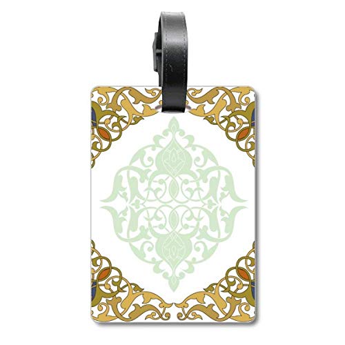 Cadre Baroque Moderne étiquette fleur haut de gamme pour sac et valise