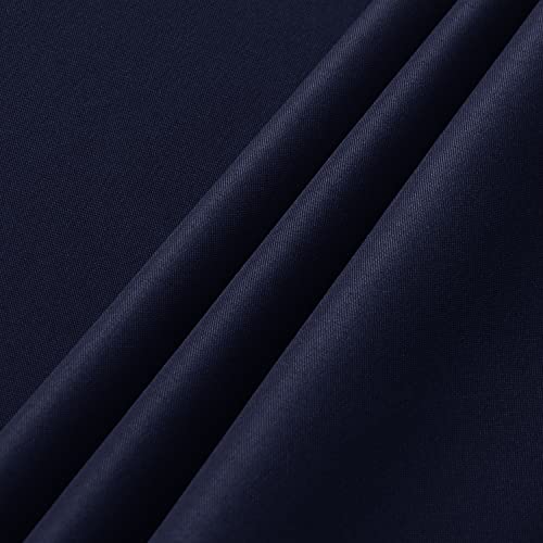 Image of sancua 2 Pack Navy Tablecloth 54 x 54 Inch, Stain and Wrinkle Resistant Square Table Cloth - Washable Polyester Table Cover for Dining Tables, Buffet Parties and Camping