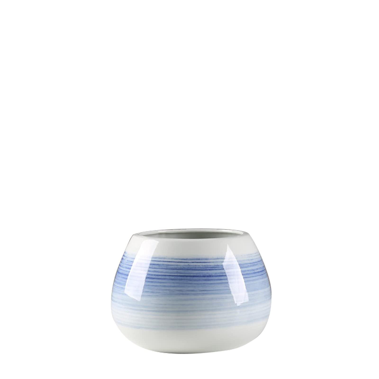 asdchZen White Ceramic Vase, Indoor Dining Table Flower Decorative Vase Hotel Room Sample Room Meeting Room Decorative Vase,14 * 20CM