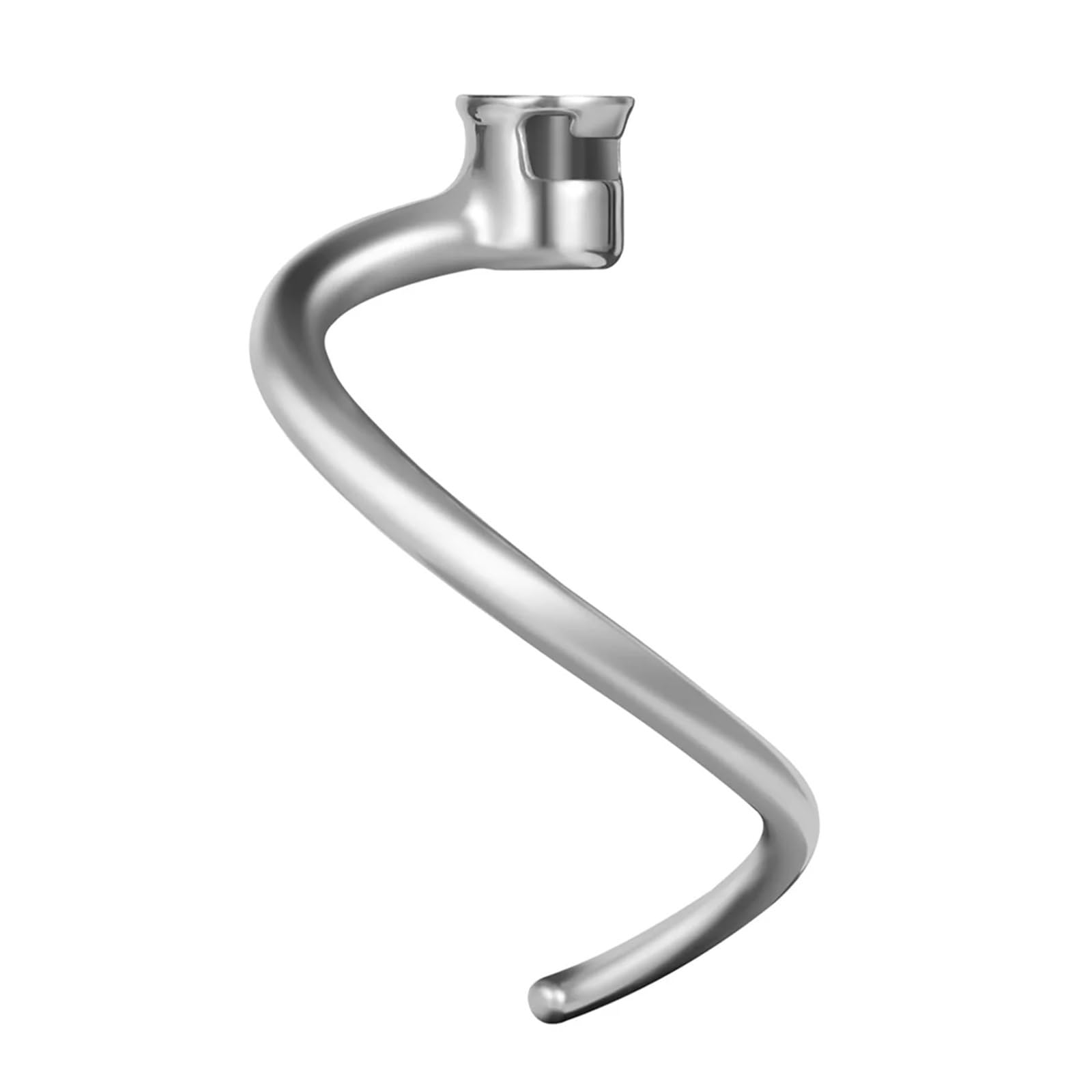 Gancho amasador de acero inoxidable repuesto, compatible con batidoras KitchenAid 7 cuartos galón elevador tazón, accesorio espiral