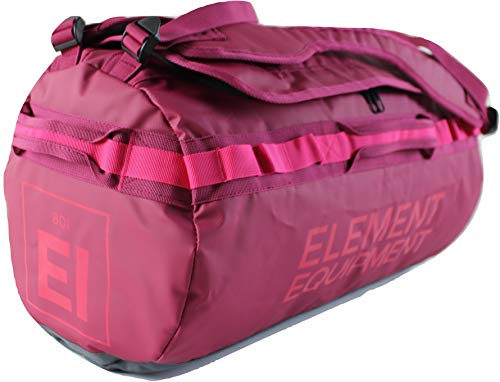 One-Day Sale: Up to 60% Off Element Equipment Trailhead Duffel Bag Shoulder Straps Waterproof Beet Red Medium