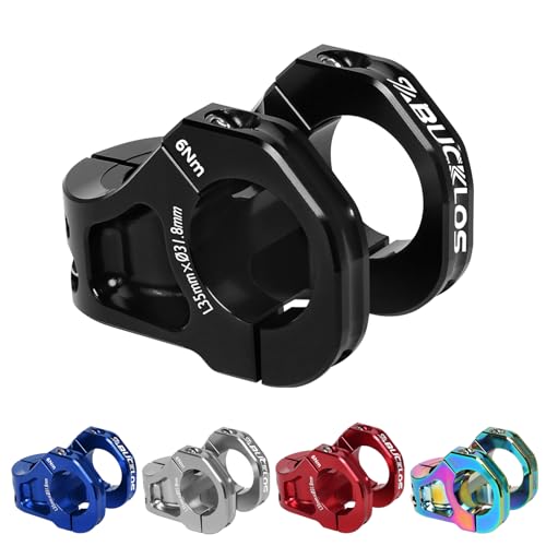 BUCKLOS Mountain Bike Stem MTB 31.8mm CNC Short Stems