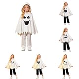 Kostüm Kinder Gespenst,Generisch Halloween Geister Umhang Kinder Weiß