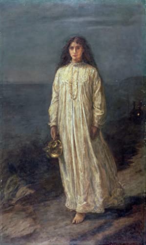 Affiche impression d'art le somnambule John Everett Millais tableau de décoration toile 60x90