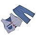 Produktbild Hoseten Baby-Foto-Requisiten, bequemes Neugeborenen-Fotografie-Kostüm, Säuglings-Fotografie-Requisiten, 2-teiliges Set Gute Qualität für Geschenke Baby-Fotografie(Denim Blue)