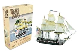USS Constitution - 1/700 Scale Miniature for Black Seas Highly Detailed Age of Sail Era Miniatures for Table-top Wargaming by Warlord Games