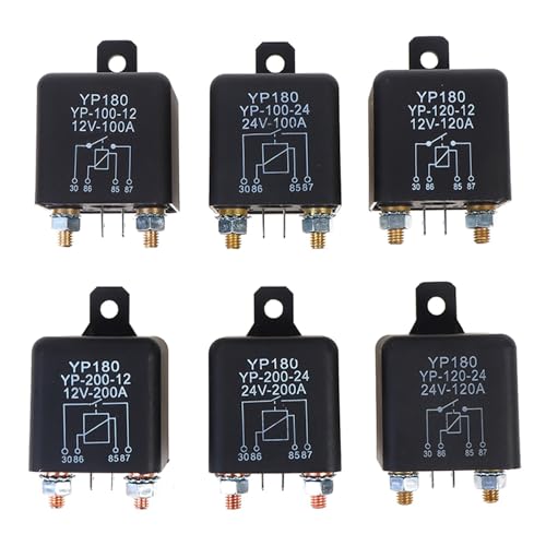 Relé de 4 pines 12V 100A automotriz para control de batería de coche