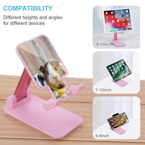 Support téléphone portable GuineaPig rose pour éviter les chutes