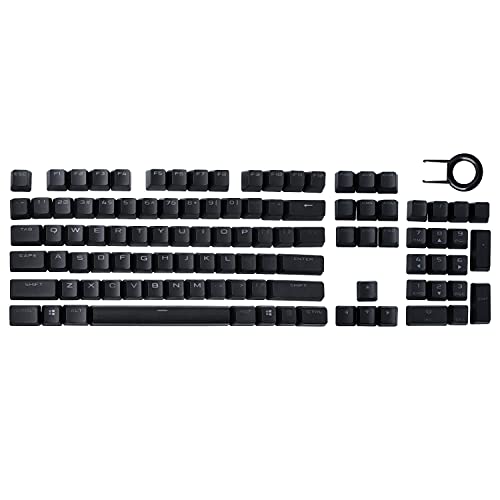 Conjunto completo de 104 teclas PBT Double-Shot Substituição de layout dos EUA para teclado mecânico Corsair K70 RGB MK.2 SE retroiluminado (preto)