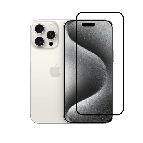 Image of Edge To Edge Screen Protector Tempered Glass For iPhone 16 Pro With Easy Installation Kit