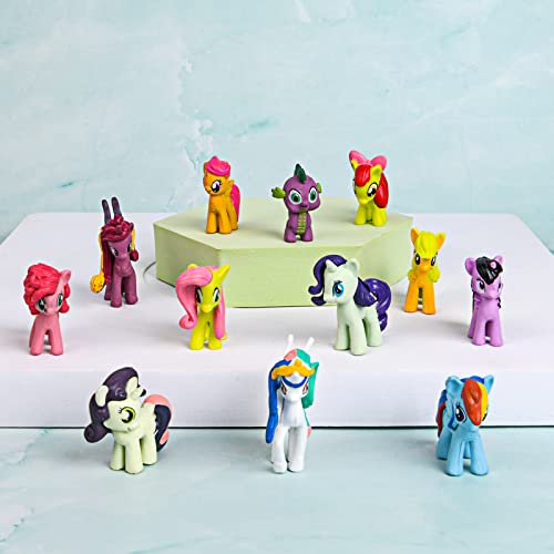 OSDUE 13 stuks taartfiguren, kinderverjaardag, minifiguren, taartdecoratie, cupcake-figuren, speelgoed, cartoon… - Image 6