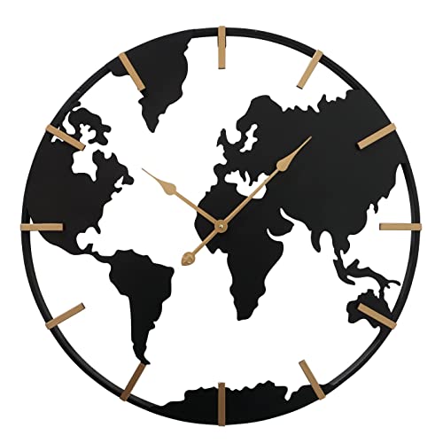Boltze Wanduhr Yella | Ø 40 Cm, Retro-Design Mit Römischen Ziffern | Weiß, Aus Glas & Kunststoff