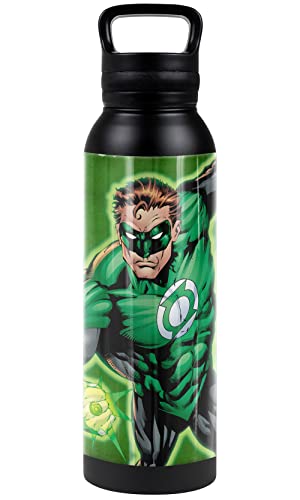 Green Lantern 24 oz Insulated Stainless Steel Water Bottle