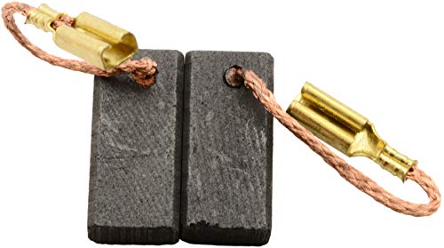 Lot De 2 Balais Charbon Pour Milwaukee WCE 30 - Graphite/métal, Dimensions 16x10x5 Mm