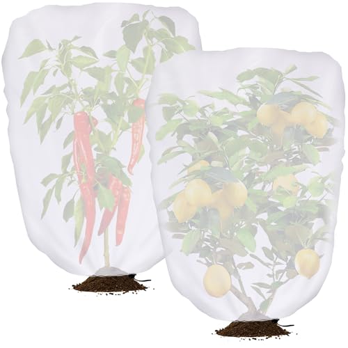 DECOHS 2-Pack Garden Plant Shade Cover 3.3x2.6 ft White