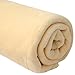 DuneDesign EYEPOWER Couverture Oslo 100% Polyester 300g/m² en Microfibre Couvre-lit Plaid 140x200cm en Peluche avec Poil Beige