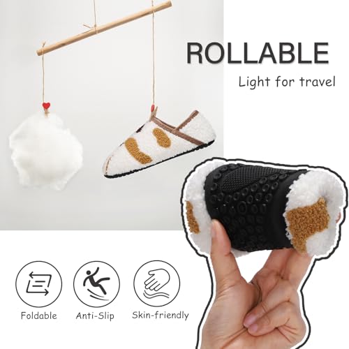 Image of ATHMILE House Slippers for Women Men Indoor Barefoot House Shoes Soft Socks | Furry Slip on Cozy Comfy Flexible Machine Washable Home Bedroom Travel Hospital Yoga Gifts for Mom Grandma