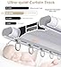 Silent Double Curtain Track Ceiling Mount 6'/8'/10'/12'/15', Wide 4