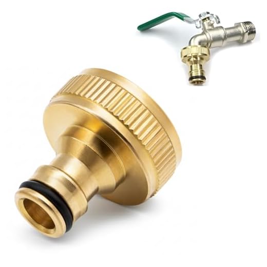 Schlauchanschluss Adapter, 1 Zoll Innengewinde Hahnverbinder aus Messing, Adapter für den Anschluss eines Wasserschlauchs, für Garten Schlauch, Waschmaschine