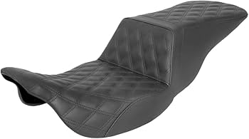 Amazon.com: Saddlemen Step Up Seat (Lattice Stitched) (Black) For