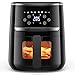 Produktbild Heißluftfritteuse 4,5L Friteuse Heissluft ohne Öl XL, Air Fryer mit Sichtfenster LED-Touchscreen, 8 Programmen luftfritteuse 1500W, Einstellbare Temperaturregelung Gute Grillergebnisse Belect