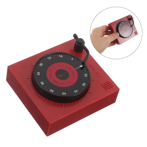 STAHAD Retro Vinyl Record Kitchen Timer with Magnetic Abs Body, Loud Alarm Alert and Visual Countdown for Cooking Multitasking, Stylish Red Wind up Timer for Home and Kitchen Use - Image 8