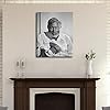 Ernest Hemingway Posing with Beard Canvas Poster Poster Living Room Office Decor Modern Family Bedroom Decor Posters (08x12inch-Framed) #2