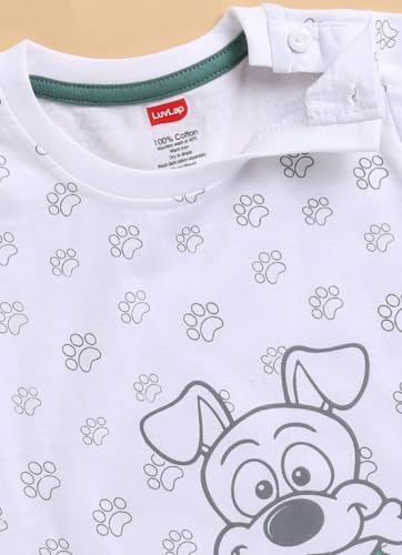 Image of LuvLap Baby Boys 100% Cotton Full Sleeve Boys T-Shirt & Pyjama Sets, Pack Of 3