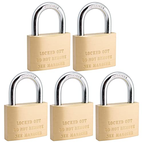 Unity Keyed Padlock Warning Logo, Solid Brass Padlock 50mm (2") for Self Storage, Storage Unit, Sheds, Truck, Trailer (5 Pack) Unity Keyed Padlock Warning Logo, Solid Brass Padlock 50mm (2") for Self Storage, Storage Unit, Sheds, Truck, Trailer (5 Pack)