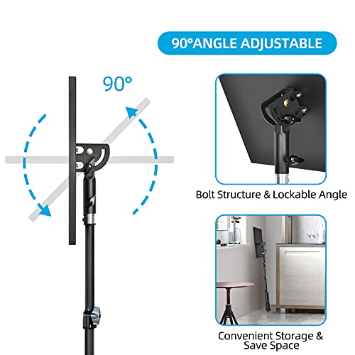 CODN-Projector-Stand-Foldable-Projector-Mount-Laptop-Tripod-Adjustable-Height-23-to-43-Universal-Outdoor-Laptop-Floor-Stand-for-Computer-Book-Music-Notes-Sound-Media-DJ-Equipment