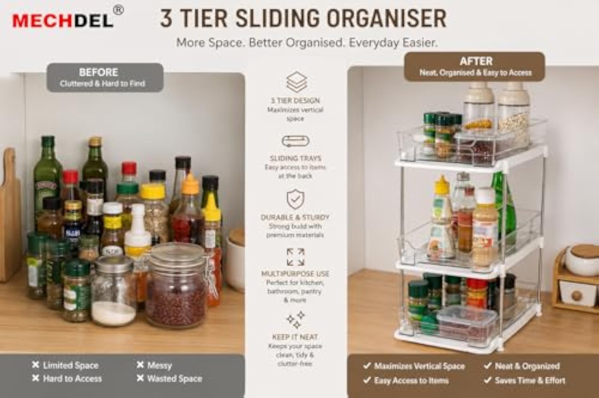 Makeup Organiser Box with Drawers