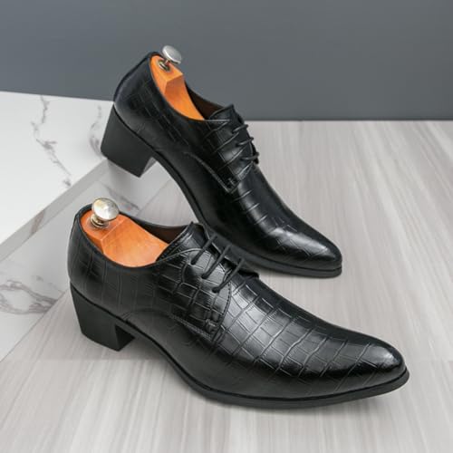 Men's Trendy Textured Dress Shoes, Fashion - Forward Formal Footwear - Perfect for Evening Events, Workdays & Daily Wear2