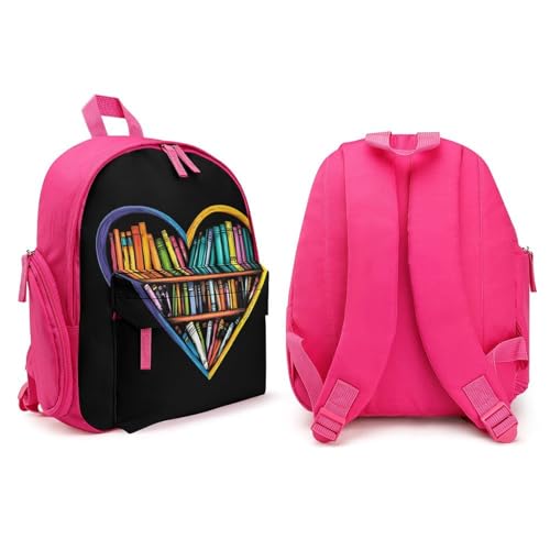 Book Lover Cute Backpack Small Daily Daypack Travel Shoulder Bag with Adjustable Strap Graphic Print4