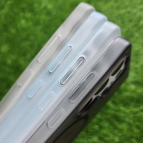 Image of Ultra-Thin Transparent Matte Finish Back Case Cover for Samsung Galaxy A55 5G -Black