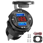 66W-12-Volt-USB-Outlet-Qidoe-Dual-Quick-Charge-30-and-PD-30W-USB-12V-Power-Outlet-with-Red-Voltmeter-and-Switch-Waterproof-Aluminum-Body-for-Car-Accessories-Boat-USB-Port-Marine-USB-Outlet