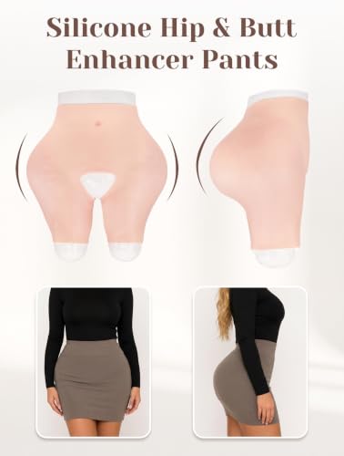 Image of Silicone Hip & Butt Enhancer Padded Shapewear Shorts | Open-Crotch, Honeycomb Padding, 3 Hip Sizes, Elastic, Ideal for Flat Butt,Cosplay,Crossdresser,Drag Queen,Transgender