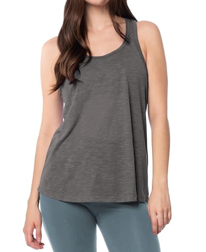 Image of Sexy Basics Women's Everyday Flowy Burnout Slub Racer Back Tanks | Active Workout Tops | Multi Packs & Colors