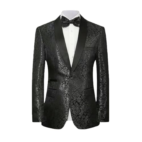 Blazer à fleurs homme col châle pour s'habiller classe en fête