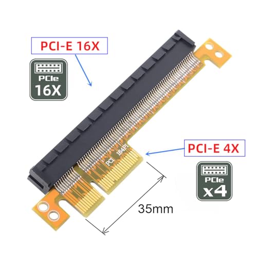 Adattatore convertitore riser PCI-E 4.0 PCI Express 4x a PCI-E 16x - Scheda video - Immagine 1